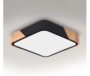 Brilagi - LED stropné svietidlo PILANA LED/24W/230V dub/čierna 32x32 cm