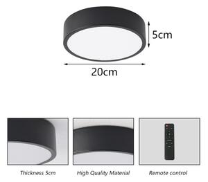 Brilagi - stmievateľné LED svietidlo POOL LED/18W/230V 3000-6000K 20 cm čierna + diaľkový ovládač