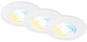 Briloner 7605036-SADA 3xLED Kúpeľňové podhľadové svietidlo 3xLED/4,9W/230V IP44 biela