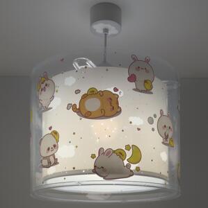 Dalber 41762E - Detský luster KAWAII FRIENDS 1xE27/15W/230V sivý