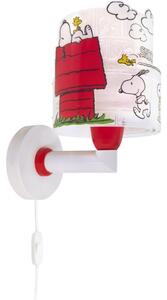 Dalber 76309 - Detská nástenná lampa SNOOPY 1xE27/15W/230V biela/červená