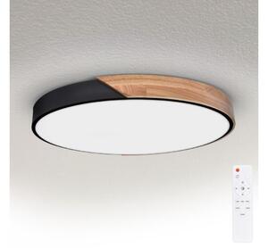 Brilagi - stmievateľné svietidlo PILANA LED/72W/230V dub/čierna, priemer 80 cm + diaľkové ovládanie