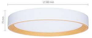 Brilagi - stmievateľné LED stropné svietidlo LARIOS, 72 W, 230 V, biela, pr. 59 cm + diaľkový ovládač