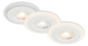 Briloner 7039036 - SADA 3x LED kúpeľňové podhľadové svietidlá 3xLED/5W/230V IP44 biela