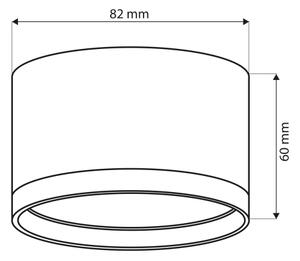 Brilagi - LED Bodové svietidlo SMOOTH 1xGX53/15W/230V čierne