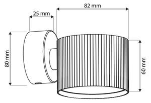 Brilagi - LED Nástenné bodové svietidlo STRIPY 1xGX53/15W/230V biela