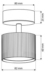 Brilagi - LED Bodové svietidlo STRIPY 1xGX53/15W/230V čierne