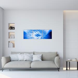 Modrý moderný obraz (Obraz 90x30cm)