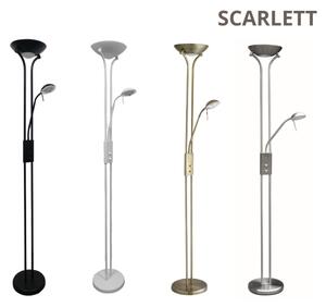 Brilagi - Stmievateľná stojacia lampa SCARLETT 1xR7s/230W/230V + 1xG9/40W bronzová