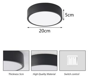 Brilagi - LED stropné svietidlo POOL LED/18W/230V 3000/4000/6000K pr. 20 cm čierna