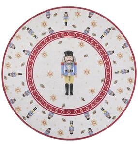 Koberec Toy's Delight Villeroy & Boch Nutcracker krémový / červený kruh