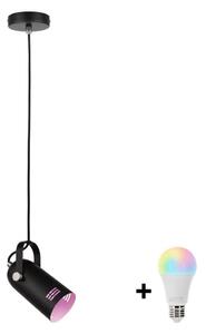 Paulmann 79766 - LED RGBW 1xE27/9W Luster na lankách LAVEA 230V čierny
