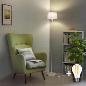 Brilagi - LED stojacia lampa CERIA 1xE27/40W/230V pr. 30 cm biela