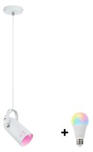 Paulmann 79767 - LED RGBW 1xE27/9W Závesný luster na lanku LAVEA 230V biela