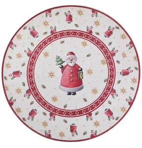 Koberec Toy's Delight Villeroy & Boch Santa Claus krémový / červený kruh