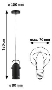 Paulmann 79766 - LED RGBW 1xE27/9W Luster na lankách LAVEA 230V čierny