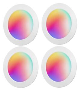 Aigostar -SADA 4xLED RGBW Stmievateľné podhľadové svietidlo MESH LED/18W/230V 2700K-6500K