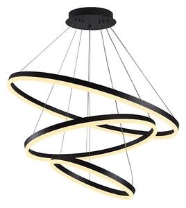 Brilagi -LED Stmievateľný luster na lanku CIRCLE LED/125W/230V 3000-6500K čierna+DO