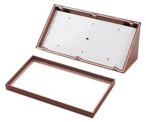 Brilagi-LED Vonkajšie nástenné svietidlo so senzorom TRIANGLE LED/20W/230V hnedé IP65
