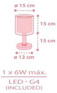 Dalber 41571S - LED detská lampička BABY TEDDY 1xG4/4W/230V ružová
