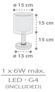 Dalber 41761E - LED detská lampička KAWAII FRIENDS 1xG4/4W/230V sivá