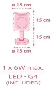 Dalber 60911 - LED detská lampička PRINCESS DANCE 1xG4/4W/230V ružová