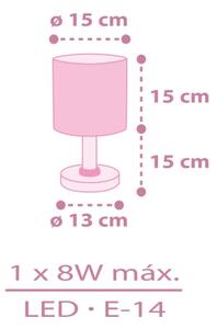Dalber 42491N - LED Detská lampička FAIRY DREAMS 1xG4/4W/230V ružová
