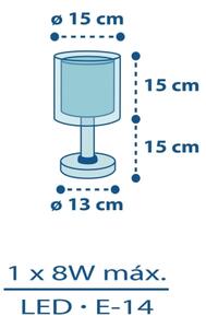 Dalber 60611N - LED detská lampička POLICE 1xG4/4W/230V pestrofarebná