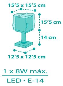 Dalber 63441N - LED detská lampička MERMAIDS 1xG4/4W/230V pestrofarebná