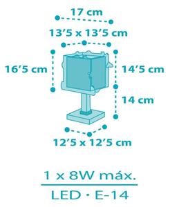 Dalber 63351N - LED Detská lampička ROCKET 1xG4/4W/230V pestrofarebná