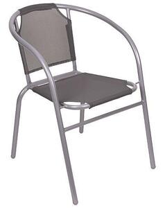 Stolička LEQ BRENDA, sivá/šedá, 60x70 cm