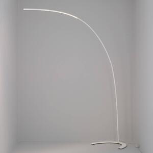Minimalistická stojaca LED lampa Danua v bielej