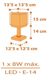 Dalber 64561N - LED detská lampička LITTLE TIGGER 1xG4/4W/230V oranžová