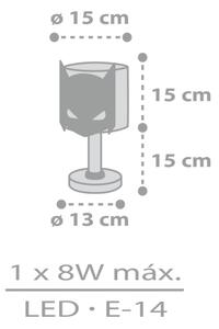 Dalber 61801N - LED Detská lampička DARK HERO 1xG4/4W/230V biela/čierna