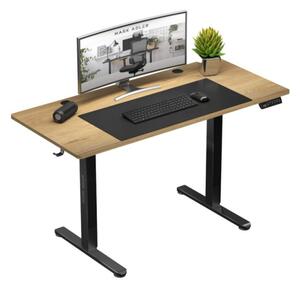 Elektrický výškovo nastaviteľný stôl Mark Adler Leader 7.0 Dub Craft / čierny
