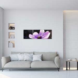 Obraz fialového kvetu (Obraz 90x30cm)