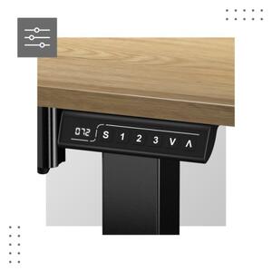 Elektrický výškovo nastaviteľný stôl Mark Adler Leader 7.0 Dub Craft / čierny