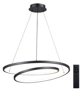 Brilagi-LED Stmievateľný luster na lanku TWISTER LED/75W/230V pr. 70 cm čierna +DO