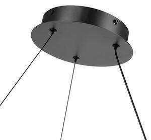 Brilagi-LED Stmievateľný luster na lanku TWISTER LED/75W/230V pr. 70 cm čierna +DO