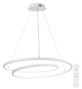 Brilagi-LED Stlmiteľný luster na lankách TWISTER LED/75W/230V pr. 70 cm biela + diaľkový ovládač