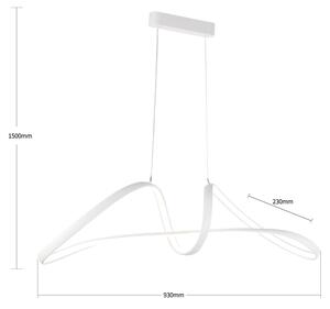 Brilagi-LED Stmievateľný luster na lanku TWISTER LED/60W/230V 3000-6000K biela+DO