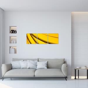 Žltá abstrakcie (Obraz 90x30cm)