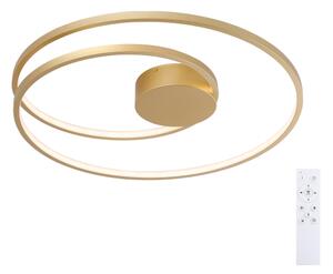 Brilagi- LED stmievateľné stropné svietidlo TWISTER LED/75W/230V pr. 70 cm zlaté + diaľkové ovládanie