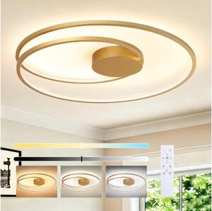 Brilagi-LED Stmievateľné stropné svietidlo TWISTER LED/105W/230V pr. 100 cm zlaté+DO