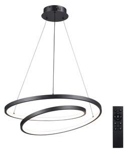 Brilagi-LED Stmievateľný závesný luster na lanku TWISTER LED/48W/230V pr. 50 cm čierna +DO