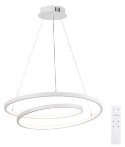 Brilagi-LED Stmievateľný závesný luster na lankách TWISTER LED/48W/230V, priemer 50 cm, biela, s diaľkovým ovládaním