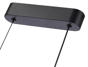 Brilagi-LED Stmievateľný závesný luster TWISTER LED/60W/230V 3000-6000K čierny + diaľkové ovládanie
