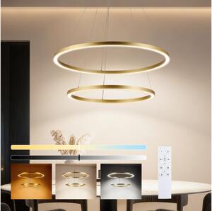 Brilagi - stmievateľný LED luster na lanku PORTOFINO LED/98W/230V pr. 80 cm zlatá +DO