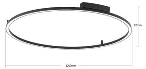 Brilagi - LED stmievateľné svietidlo PORTOFINO LED/85W/230V pr. 120 cm čierna + DO