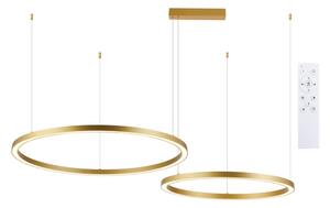 Brilagi - LED stmievateľný luster na lanku PORTOFINO LED/98W/230V zlatý +DO